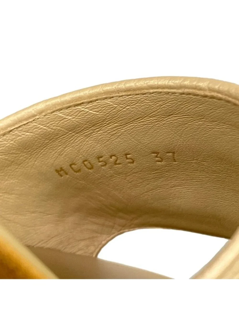 Dior Sandals 37 D Way Beige Wedge Sole Leather